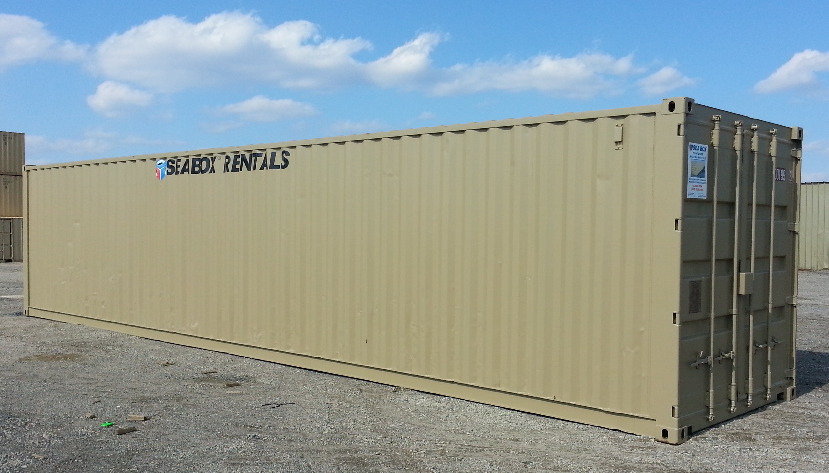 40’ x 8’6” Dry Freight Container Rental