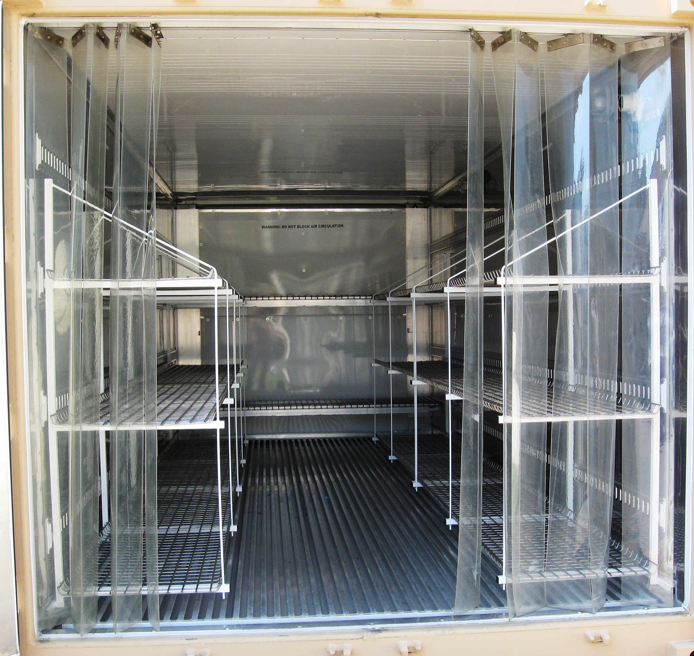 20’ x 8’6” Refrigerated ISO Container with Shelves