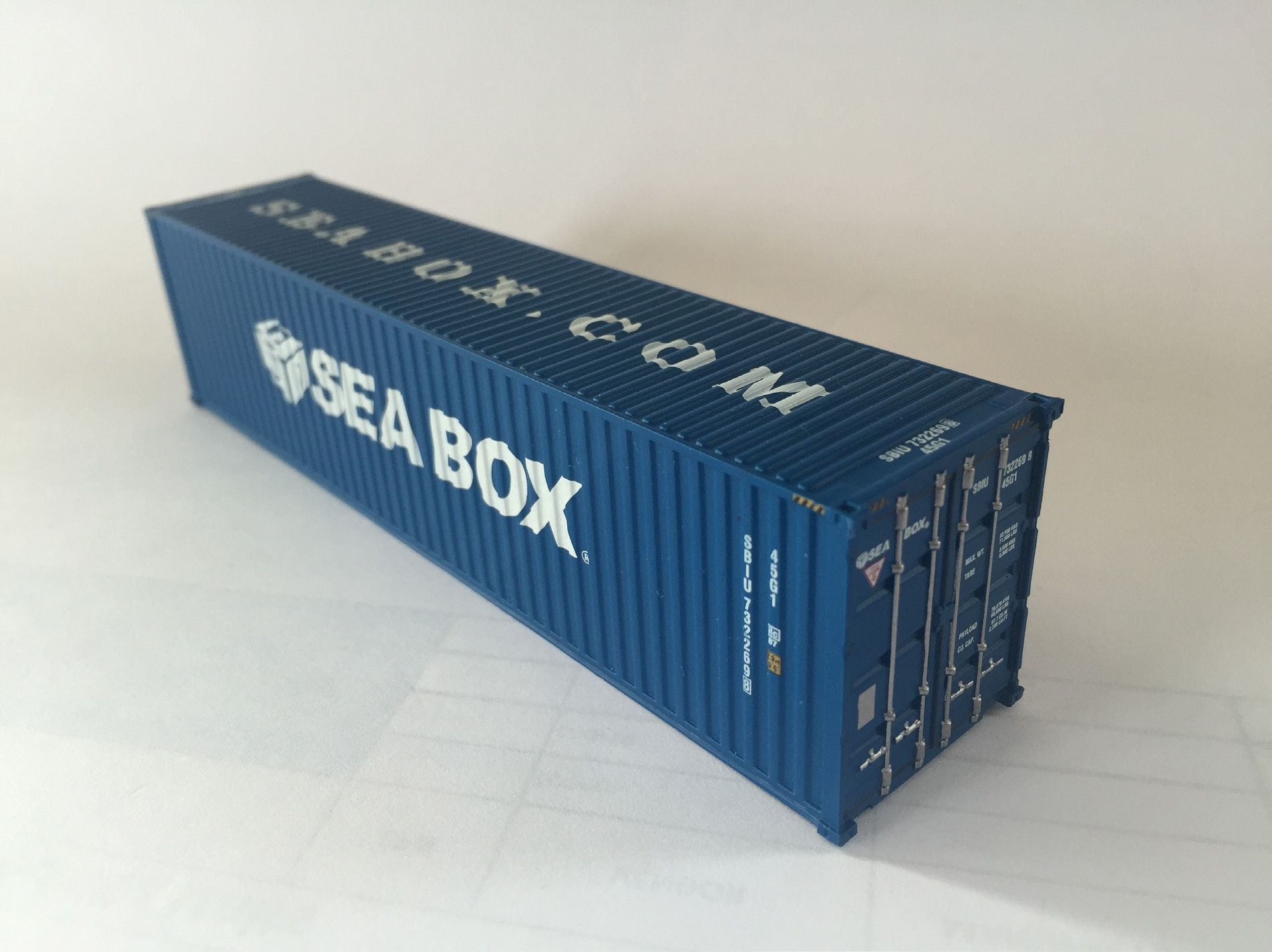 HO Scale Model 40’ x 9’6” ISO Cargo Container