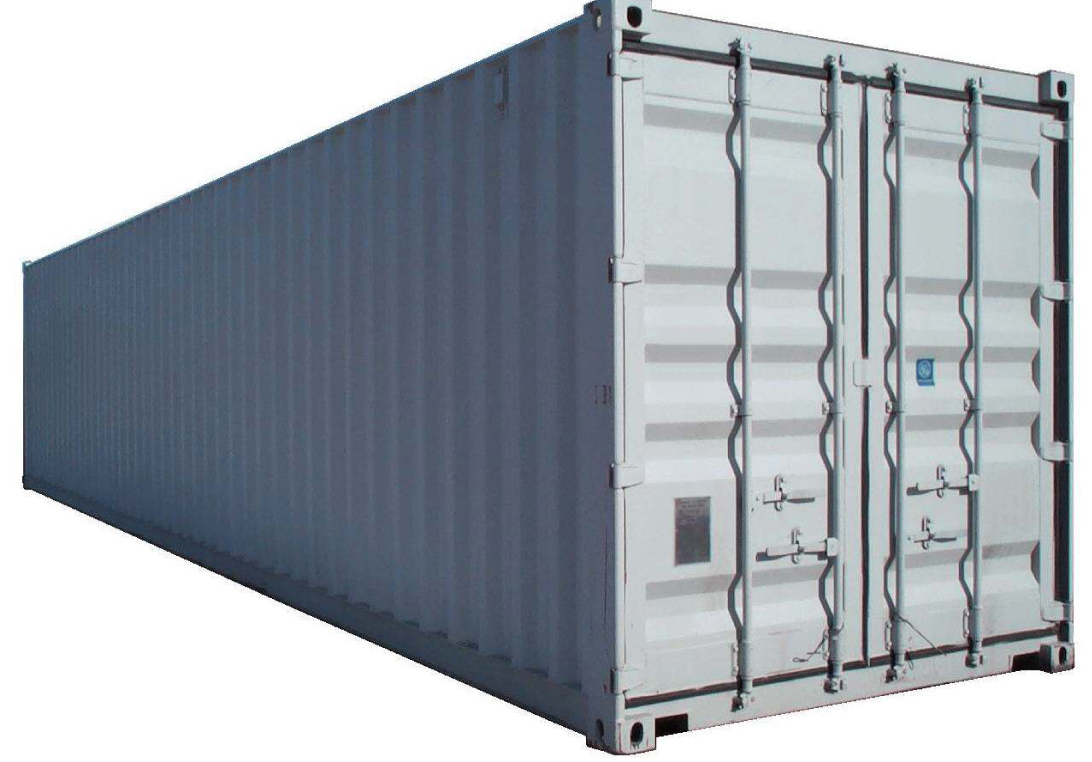 40’ x 8’6” Dry Freight ISO Container with Double Doors Both Ends