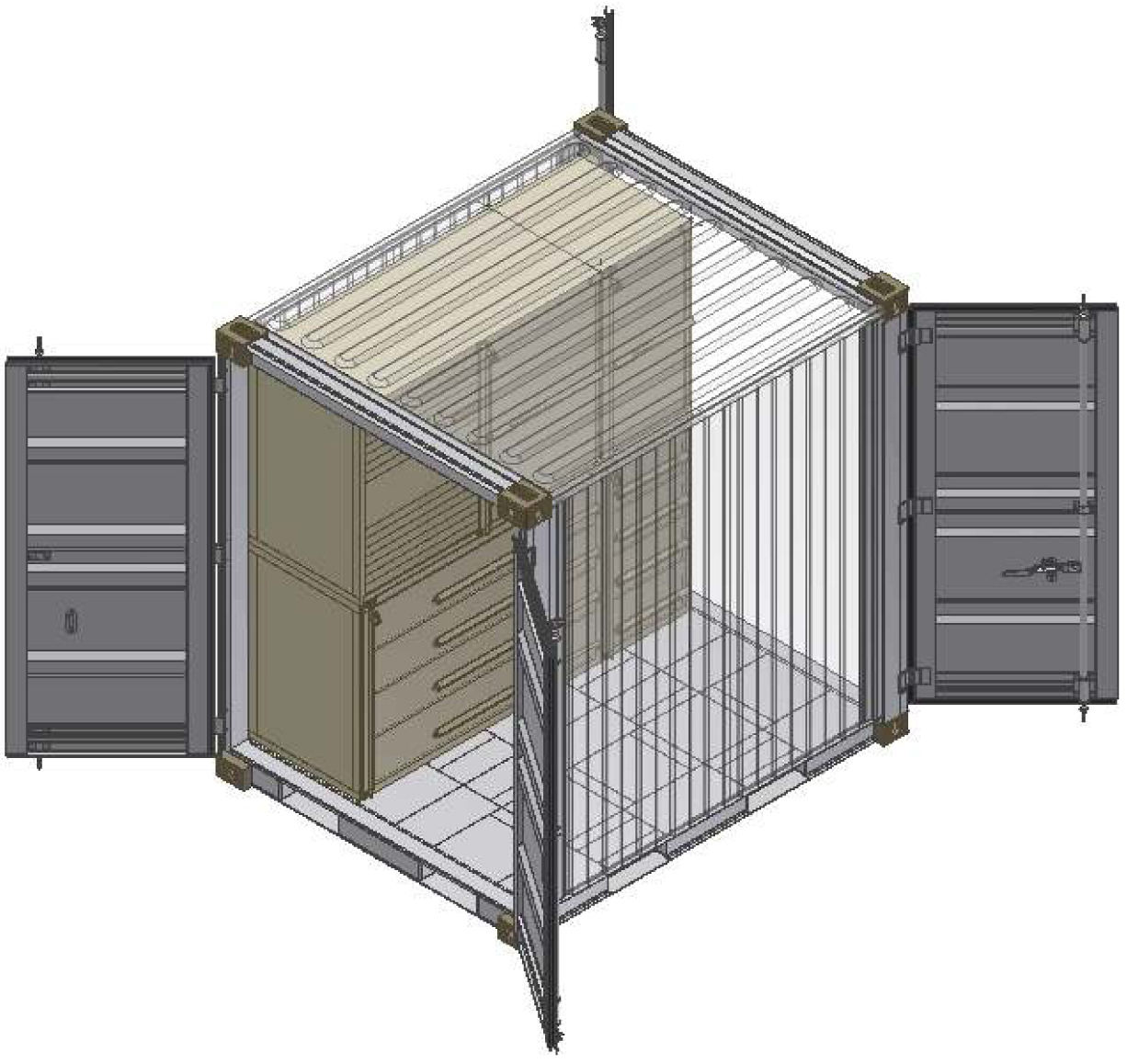 Tricon ISO Container (Type 2) with Modular Cabinets