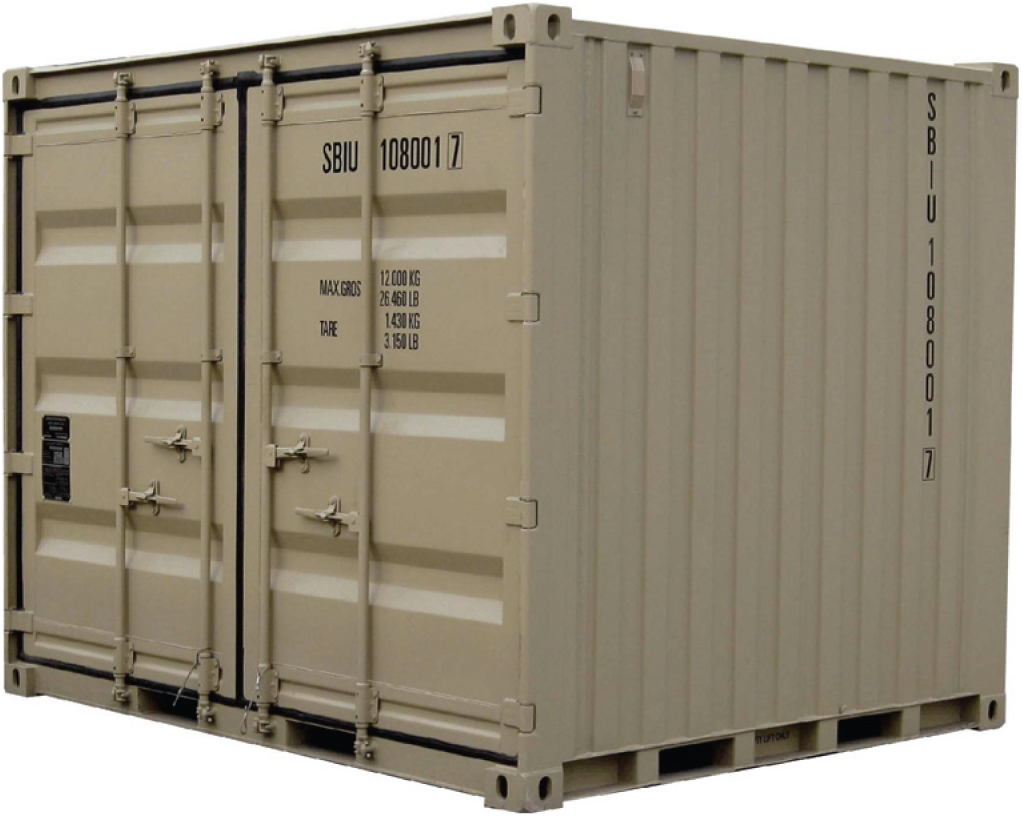 10’ x 8’0” Bicon Dry Freight Container with Double Doors One Side