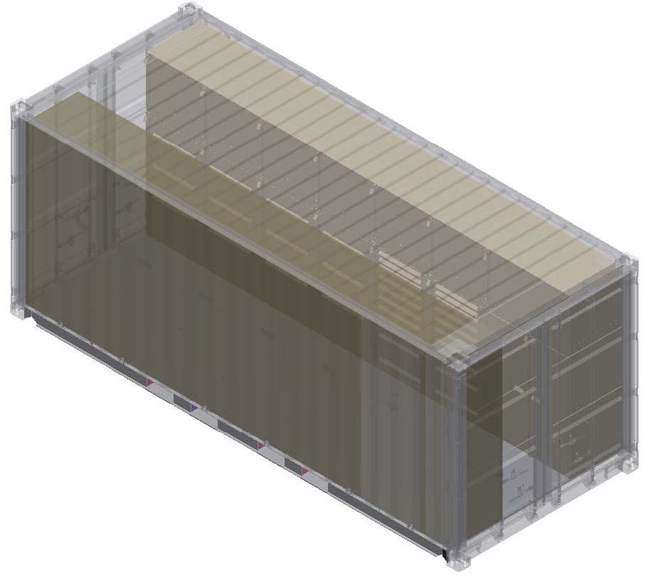 20’ x 8’ Dry Freight ISO Container with 28 Cabinets