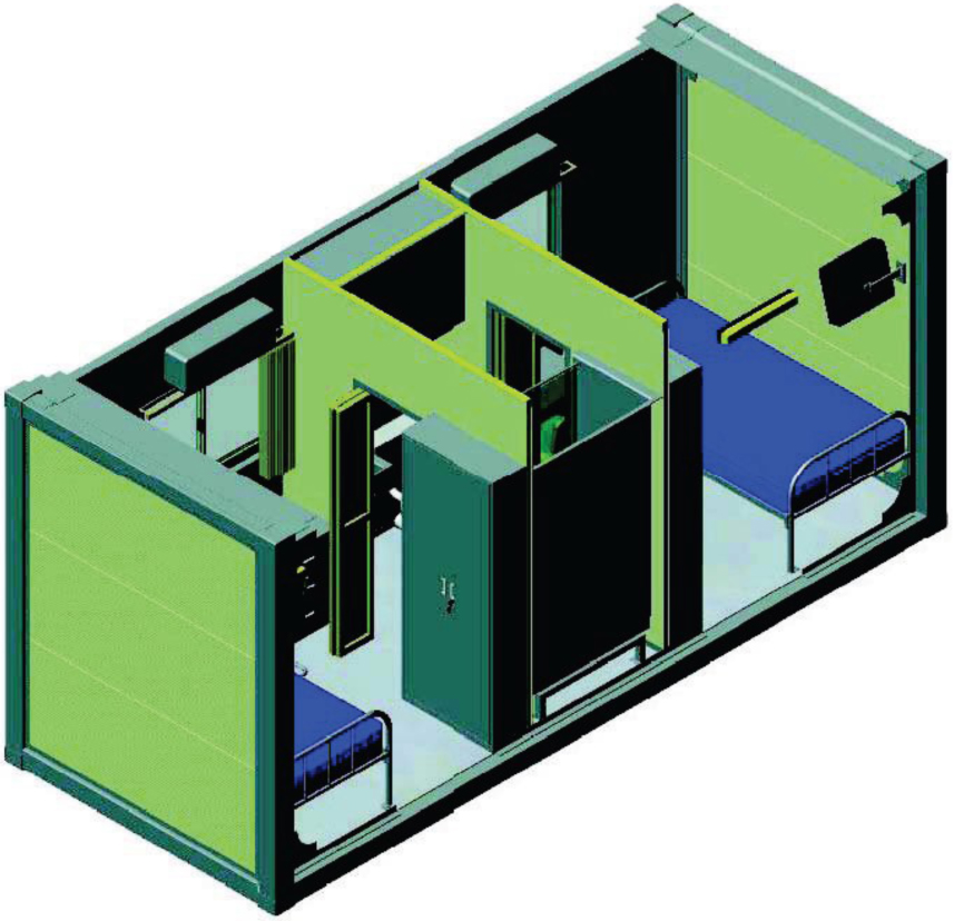 20’ Containerized Housing Unit - Two Man