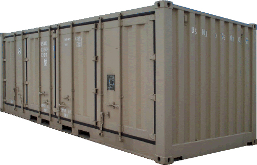 20 ft x 8 ft 6 in Dry Freight ISO Container with One Full Side Opening Doors