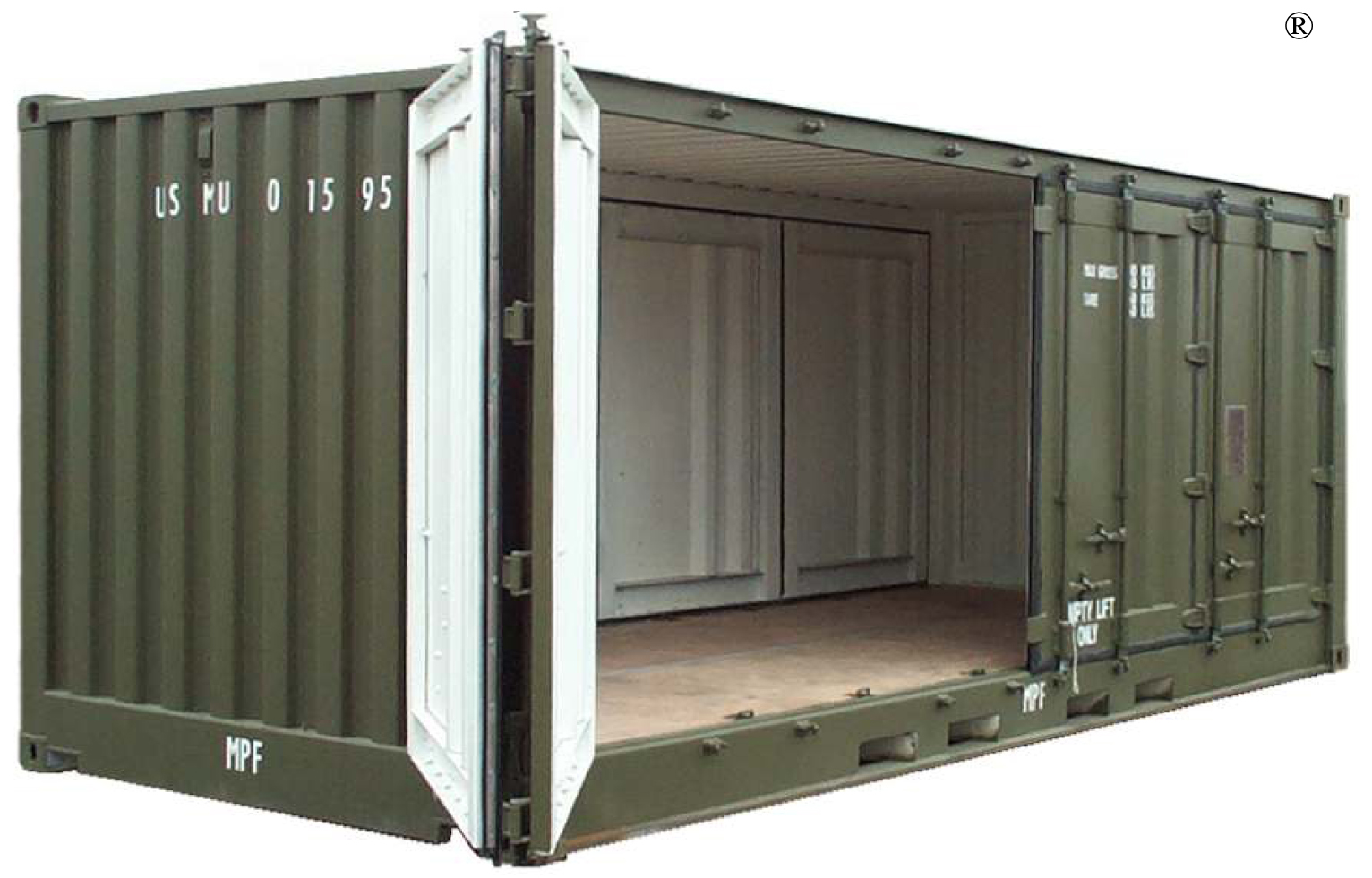 20’ x 8’6” Dry Freight ISO Container with Two Full Side Opening Doors