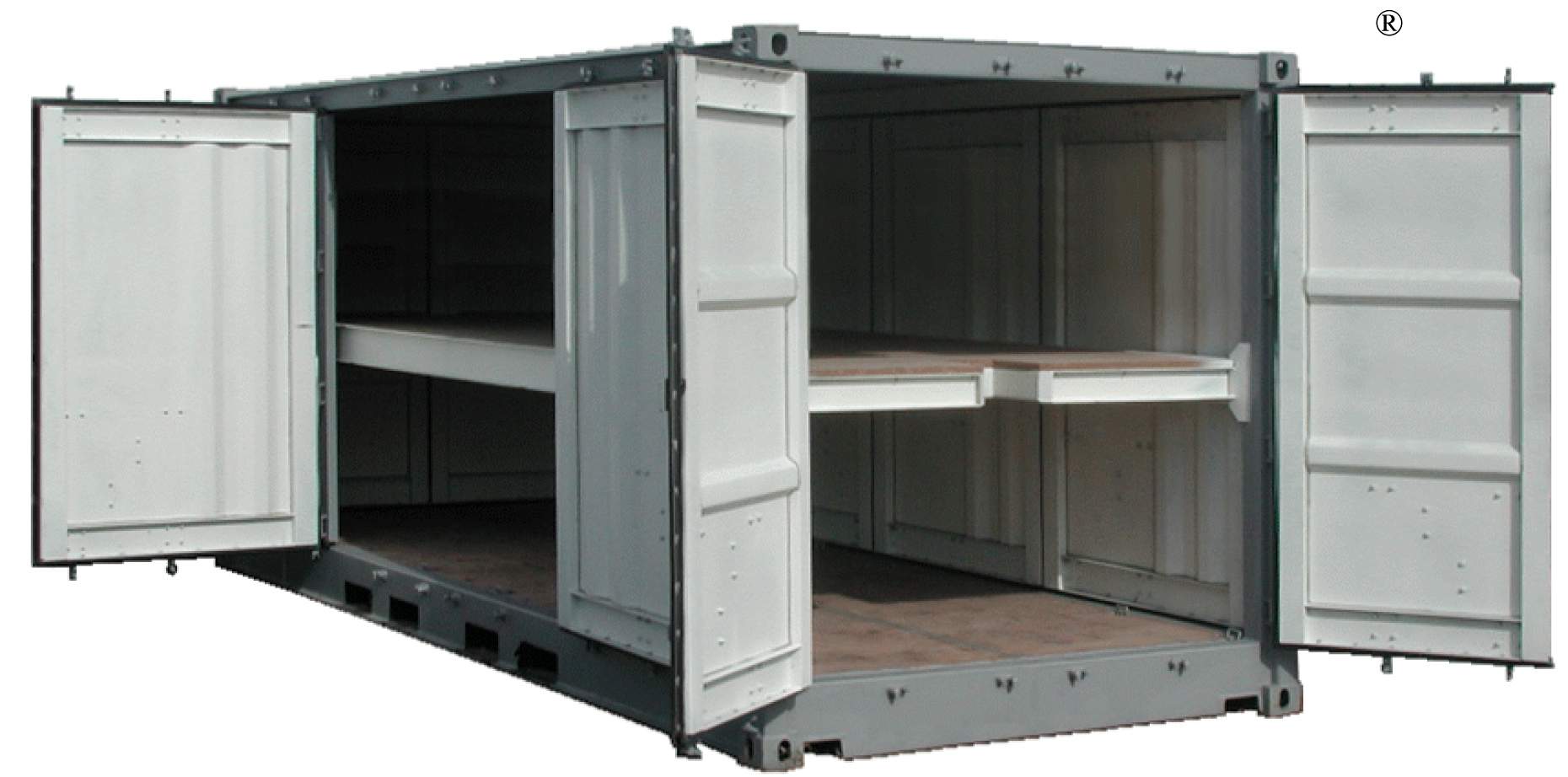 20’ x 8’6” Dry Freight ISO Container - All Access with One Tween Deck