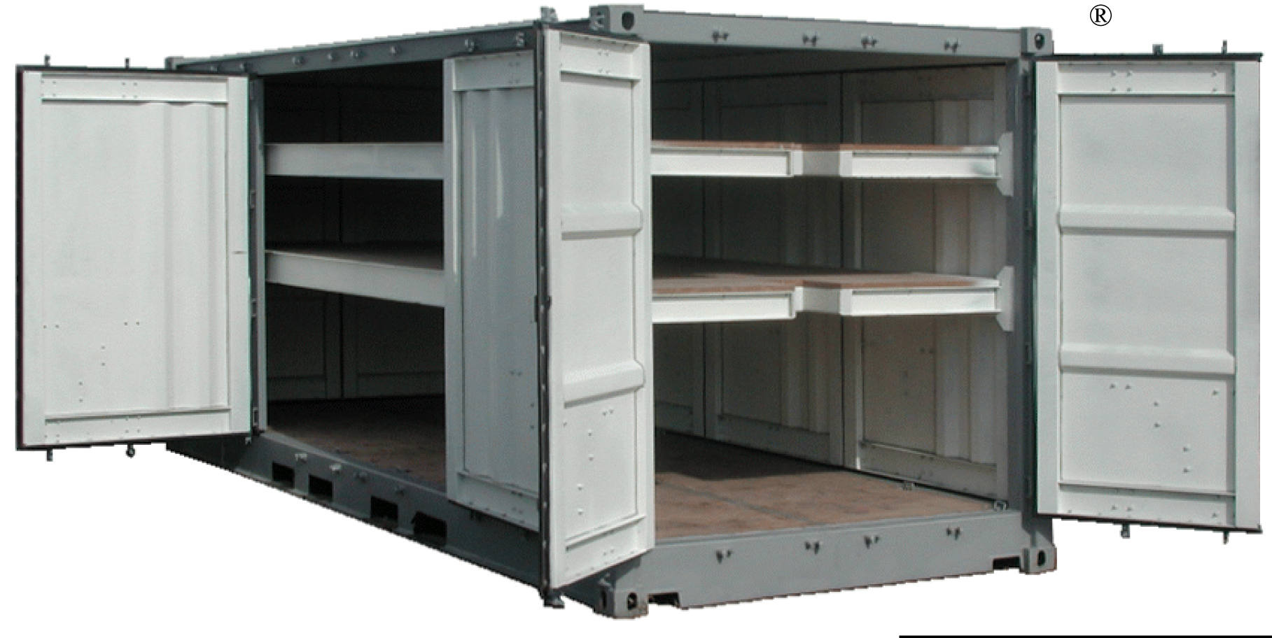 20’ x 8’6” Dry Freight ISO Container - All Access with Two Tween Decks