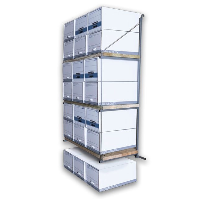 SB3212BB - ConExtra Container Shelf Bracket: Fixed, 3-Tier (14.875”) Banker Box