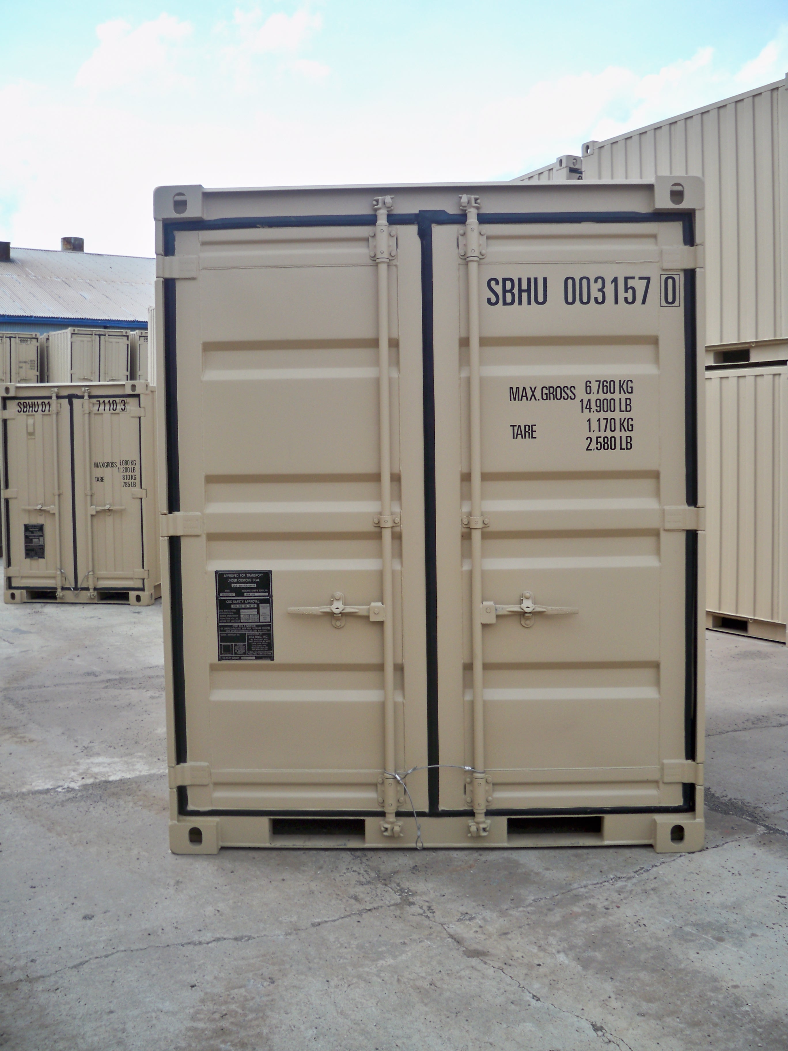 Tricon Dry Freight ISO Container with Double Doors on One Side