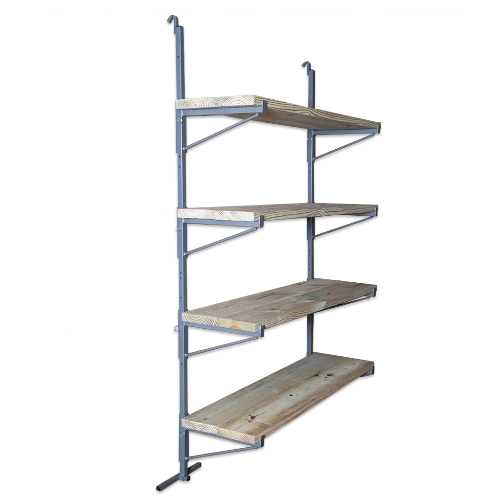 SB4108 - ConExtra Container Shelf Bracket: Adjustable, 4-Tier (14.875”)