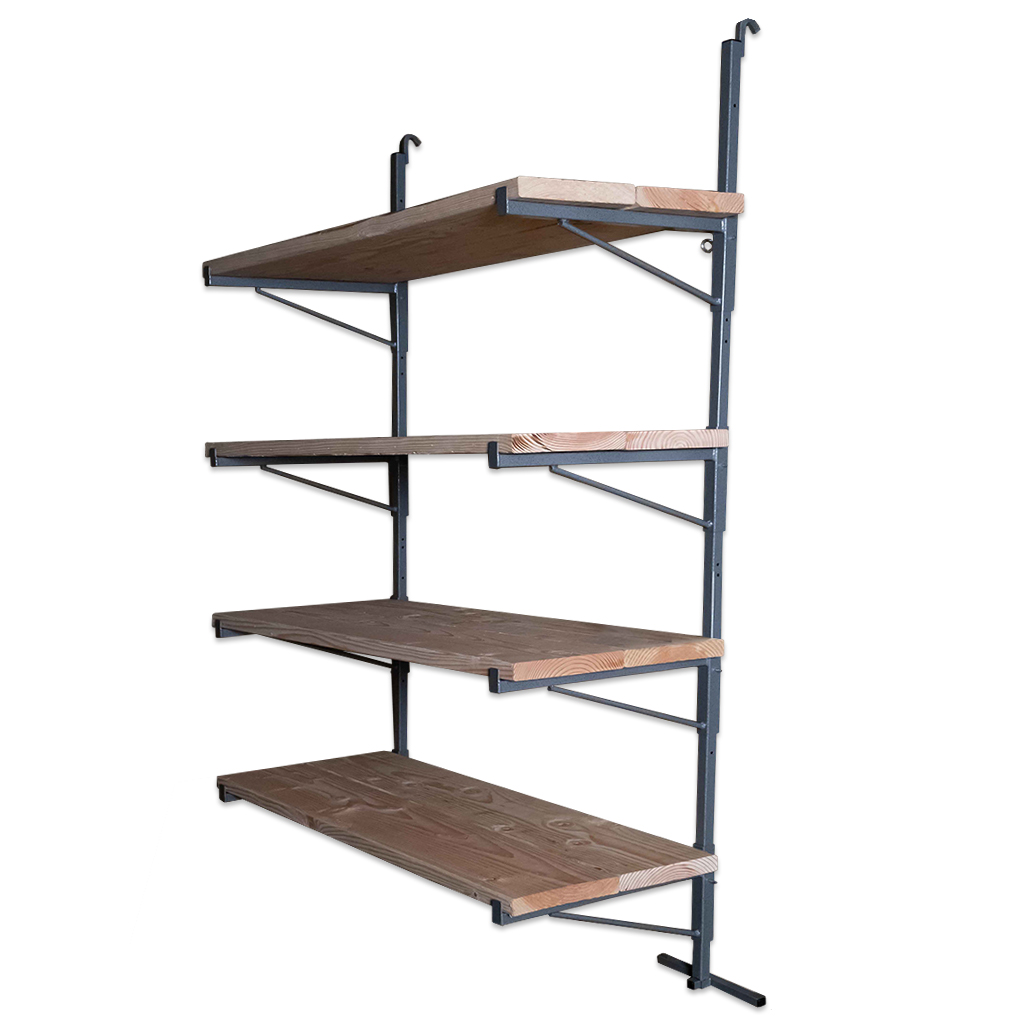 SB4110 - ConExtra Container Shelf Bracket: Adjustable, 4-Tier (18.875”)