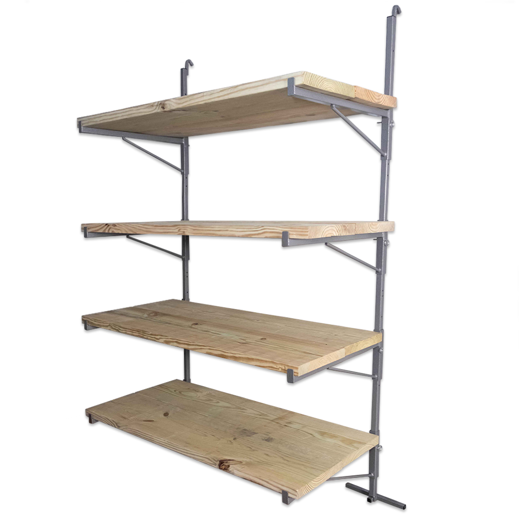 SB4112 - ConExtra Container Shelf Bracket: Adjustable, 4-Tier (22.875”)