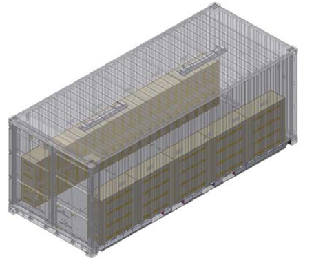 20’ x 8’ Dry Freight ISO Weapons Shelter - Configuration 2