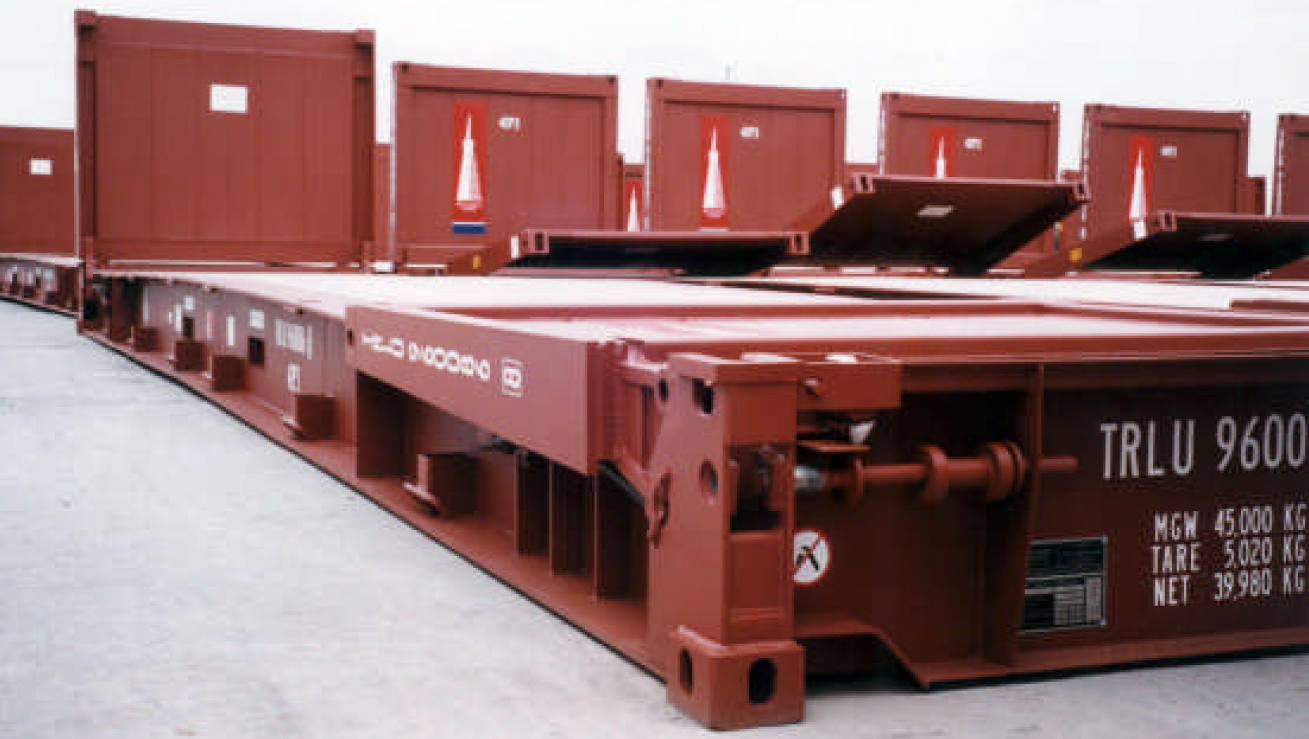 40’ ISO Flatrack (Type 9) Flat Walls Folding Onto Floor