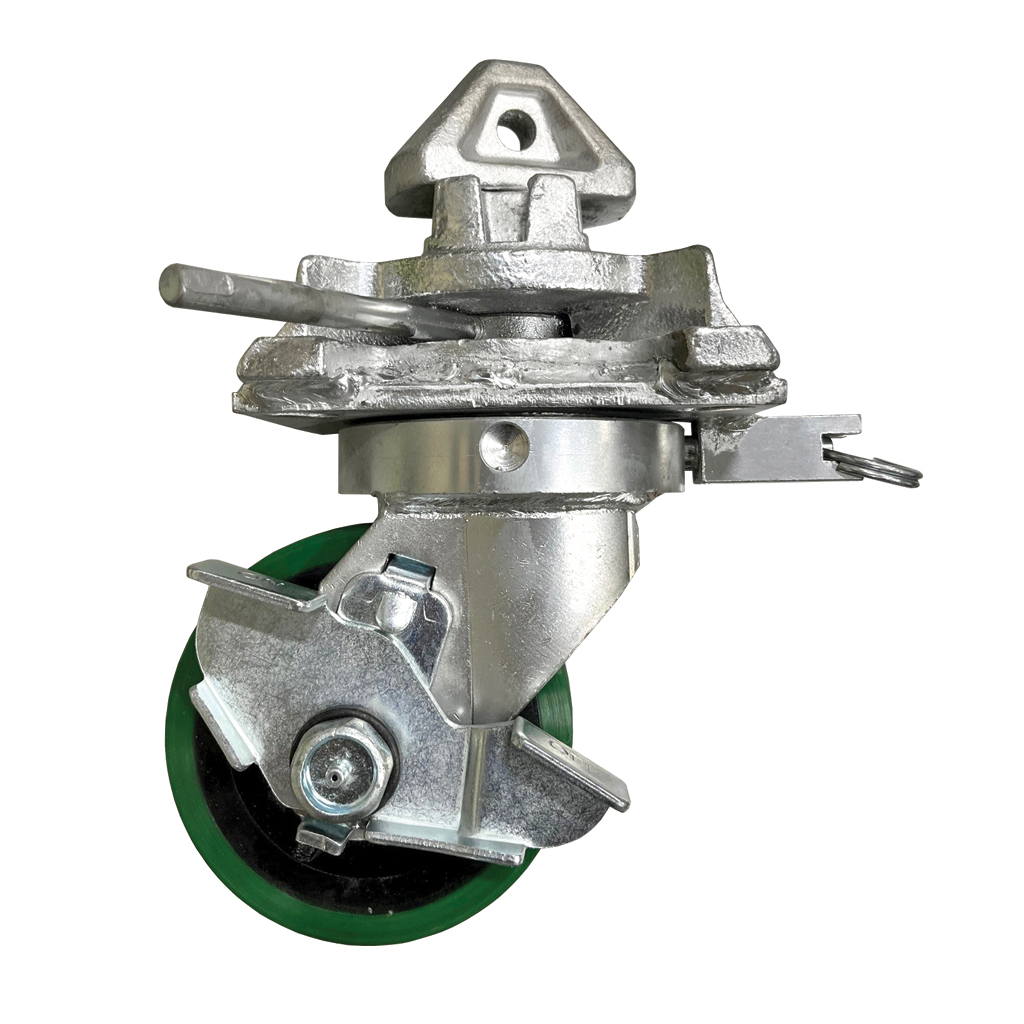 SB5901.LH - 6k Lbs. Capacity, 6” H Swivel Caster w/Brake and Welded Twistlock (Single)