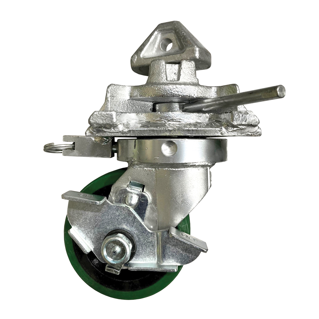 SB5901.RH - 6k Lbs. Capacity, 6” H Swivel Caster w/Brake and Welded Twistlock (Single)