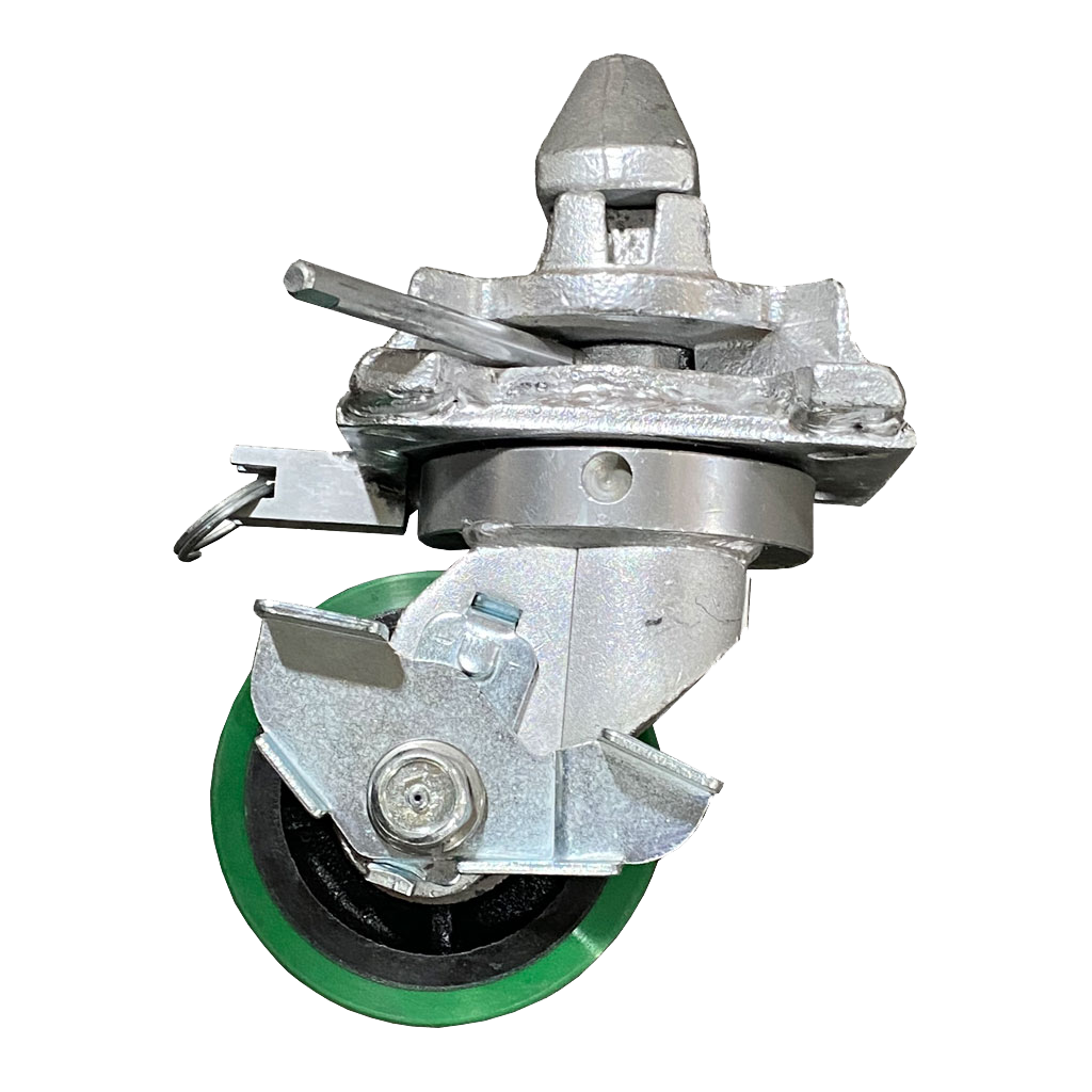 SB5902 - 3.5k Lbs. Capacity, 6” H Swivel Caster w/Brake and Welded Twistlock