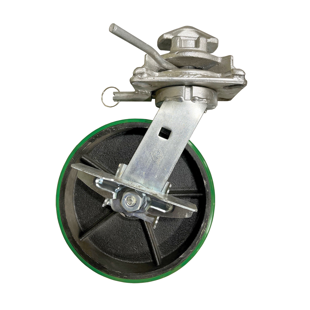 SB5910.LH - 3k Lbs. Capacity, 10” H Swivel Caster Wheel with SB1470 Welded Twistlock (Single)