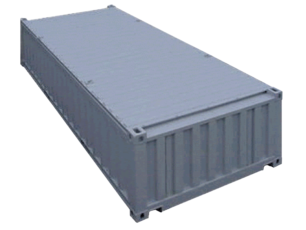 20’ X 4’ 3” High Open Top ISO Cargo Container With Hard Lid