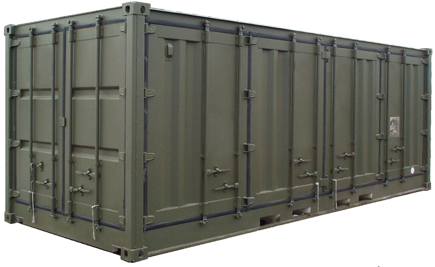 20’ x 8’ Dry Freight ISO Container - One Full Side Opening and Double Doors One End
