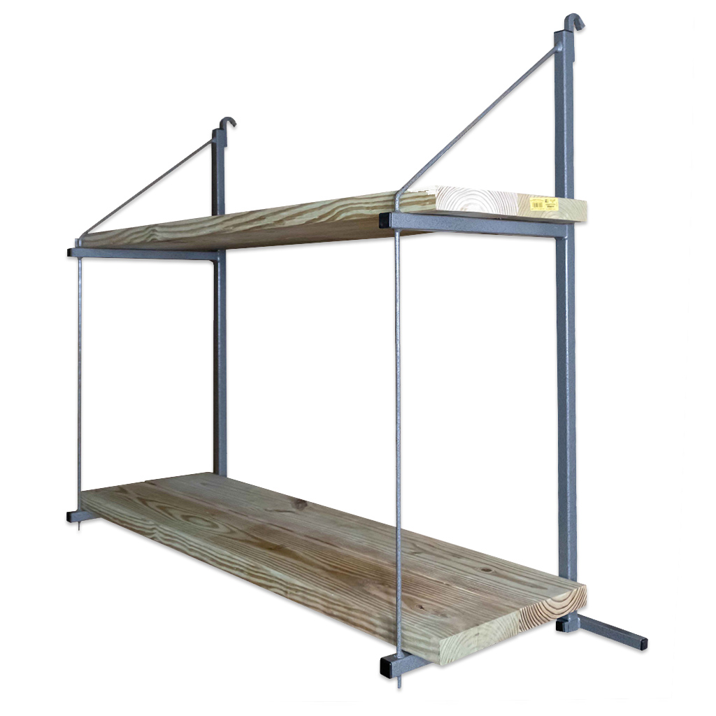 SB2208 - ConExtra Container Shelf Bracket: Fixed, 2-Tier (14.875”)