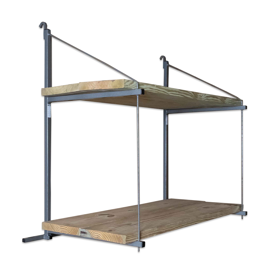 SB2212 - ConExtra Container Shelf Bracket: Fixed, 2-Tier (22.875”)