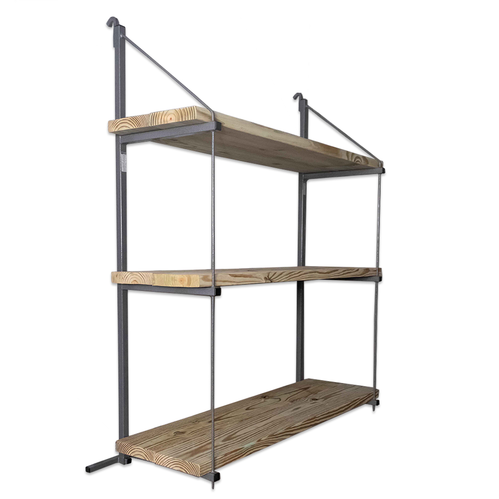 SB3208 - ConExtra Container Shelf Bracket: Fixed, 3-Tier (14.875”)