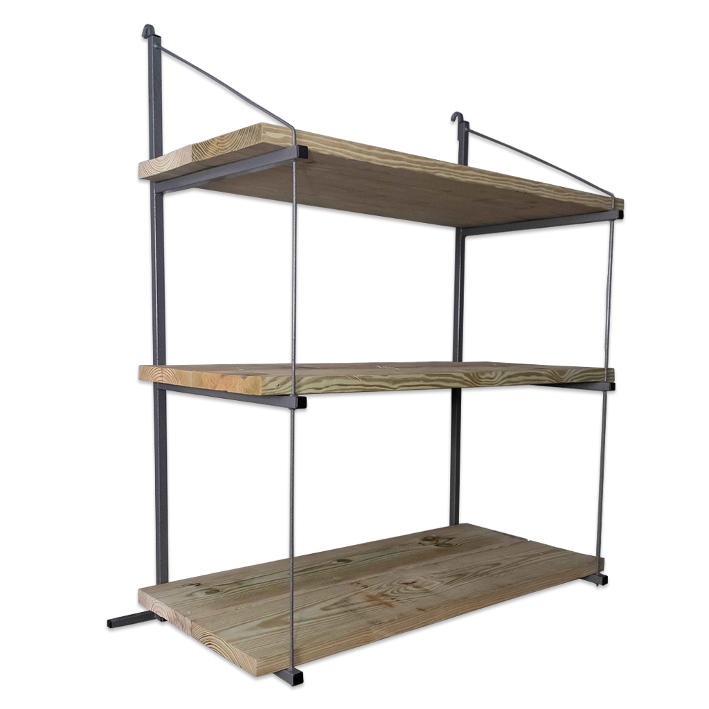 SB3212 - ConExtra Container Shelf Bracket: Fixed, 3-Tier (22.875”)