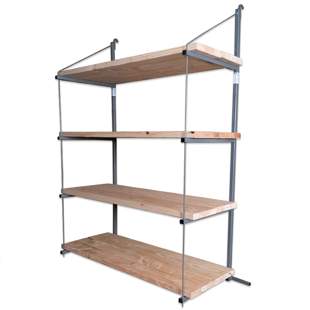 SB4210 - ConExtra Container Shelf Bracket: Fixed, 4-Tier (18.875”)